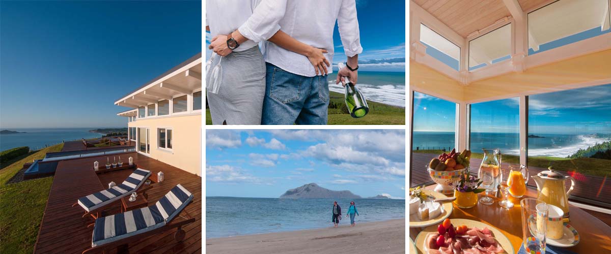 Best boutique retreats for couples in Hawkes Bay, with breathtaking sea view and sumptuous breakfast included