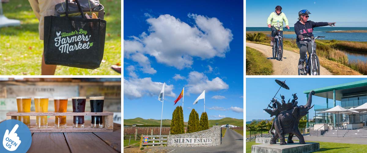 Discover the Hawkes Bay wines, taste the craft beers, the farmer markets, cycling along the beach and dine in a winery restaurant