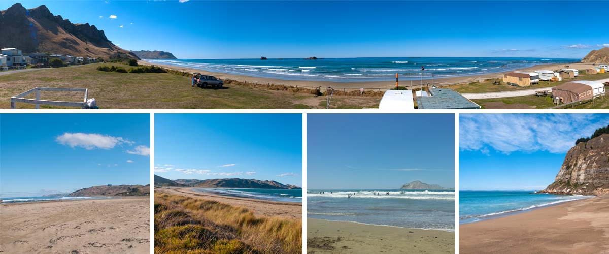 The 5 best beaches of Hawkes Bay, Karakau beach, Waimarama beach, Ocean beach, Waipatiki beach and Aramoana beach